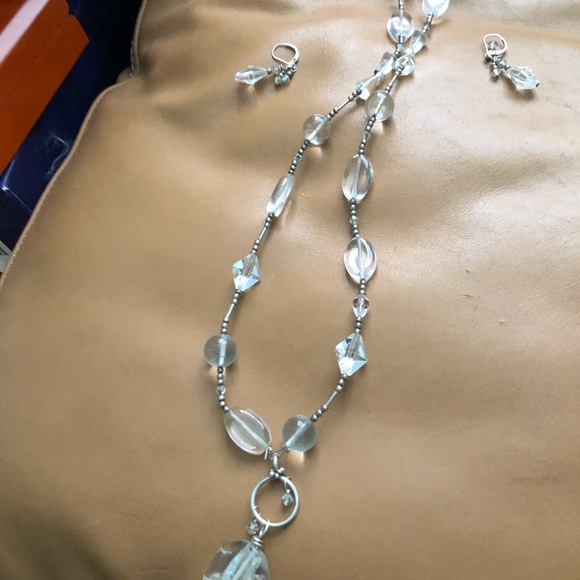 πΈClear Beads Long Necklace Set